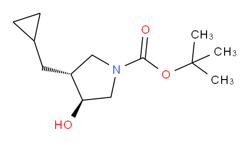 rac-tert-butyl (3R,4S)-3-(cyclopropylmethyl)-4-hydroxypyrrolidine-1-carboxylate