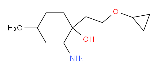 2-amino-1-(2-cyclopropoxyethyl)-4-methylcyclohexan-1-ol