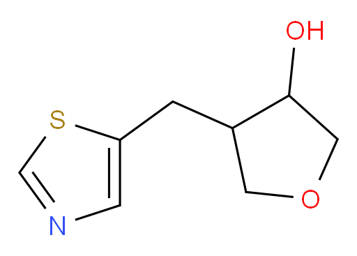 4-[(1,3-thiazol-5-yl)methyl]oxolan-3-ol