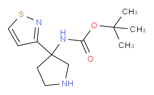 tert-butyl N-[3-(1,2-thiazol-3-yl)pyrrolidin-3-yl]carbamate