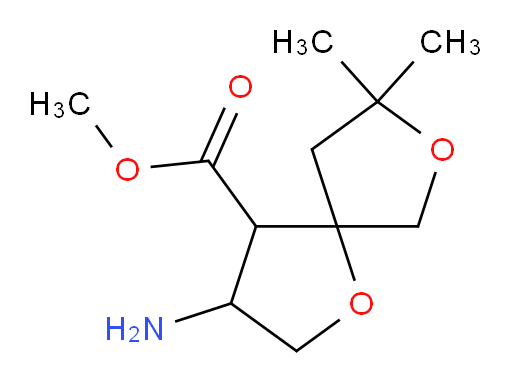 methyl 3-amino-8,8-dimethyl-1,7-dioxaspiro[4.4]nonane-4-carboxylate