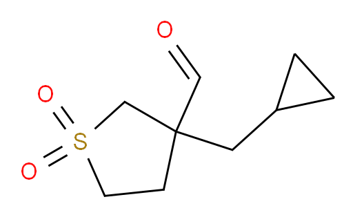 3-(cyclopropylmethyl)-1,1-dioxo-1lambda6-thiolane-3-carbaldehyde