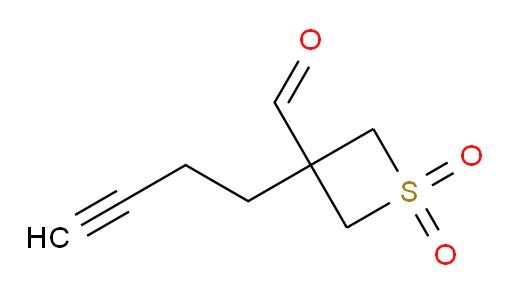 3-(but-3-yn-1-yl)-1,1-dioxo-1lambda6-thietane-3-carbaldehyde