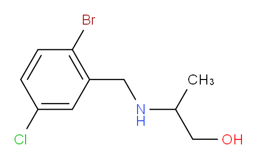 2-{[(2-bromo-5-chlorophenyl)methyl]amino}propan-1-ol