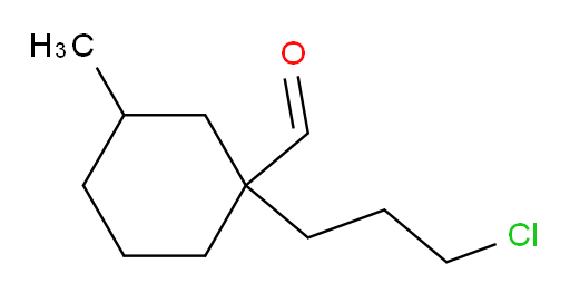 1-(3-chloropropyl)-3-methylcyclohexane-1-carbaldehyde
