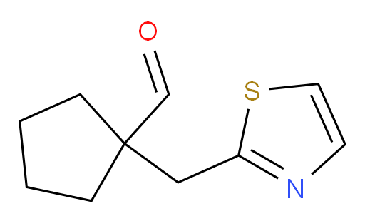 1-[(1,3-thiazol-2-yl)methyl]cyclopentane-1-carbaldehyde