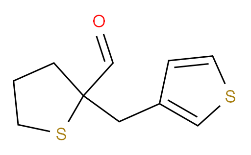 2-[(thiophen-3-yl)methyl]thiolane-2-carbaldehyde