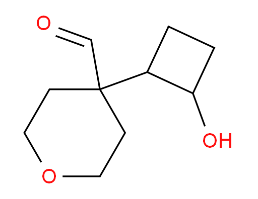 4-(2-hydroxycyclobutyl)oxane-4-carbaldehyde