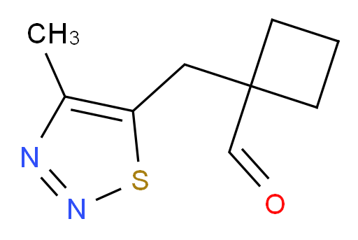 1-[(4-methyl-1,2,3-thiadiazol-5-yl)methyl]cyclobutane-1-carbaldehyde
