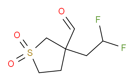 3-(2,2-difluoroethyl)-1,1-dioxo-1lambda6-thiolane-3-carbaldehyde