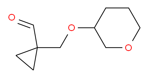 1-[(oxan-3-yloxy)methyl]cyclopropane-1-carbaldehyde