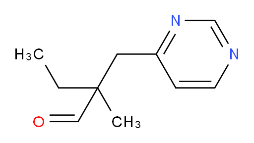 2-methyl-2-[(pyrimidin-4-yl)methyl]butanal