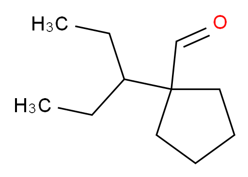 1-(pentan-3-yl)cyclopentane-1-carbaldehyde
