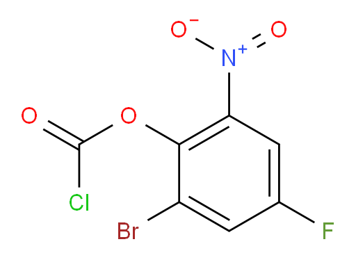 2-bromo-4-fluoro-6-nitrophenyl chloroformate