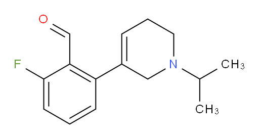 2-fluoro-6-[1-(propan-2-yl)-1,2,5,6-tetrahydropyridin-3-yl]benzaldehyde