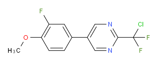 2-(chlorodifluoromethyl)-5-(3-fluoro-4-methoxyphenyl)pyrimidine