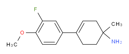 4-(3-fluoro-4-methoxyphenyl)-1-methylcyclohex-3-en-1-amine