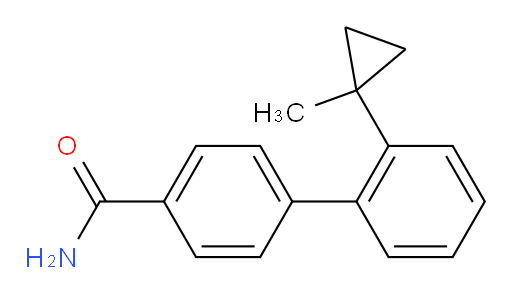 4-[2-(1-methylcyclopropyl)phenyl]benzamide