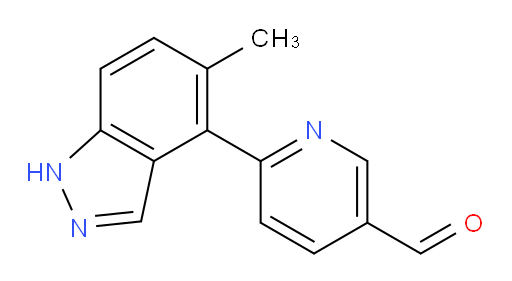 6-(5-methyl-1H-indazol-4-yl)pyridine-3-carbaldehyde