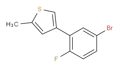 4-(5-bromo-2-fluorophenyl)-2-methylthiophene