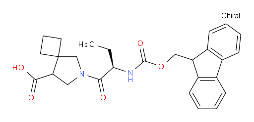 6-[(2R)-2-({[(9H-fluoren-9-yl)methoxy]carbonyl}amino)butanoyl]-6-azaspiro[3.4]octane-8-carboxylic acid