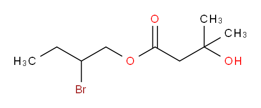 2-bromobutyl 3-hydroxy-3-methylbutanoate