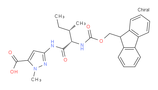 3-[(2S,3S)-2-({[(9H-fluoren-9-yl)methoxy]carbonyl}amino)-3-methylpentanamido]-1-methyl-1H-pyrazole-5-carboxylic acid