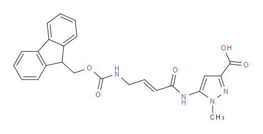 5-[4-({[(9H-fluoren-9-yl)methoxy]carbonyl}amino)but-2-enamido]-1-methyl-1H-pyrazole-3-carboxylic acid