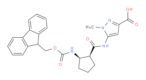 rac-5-[(1R,2S)-2-({[(9H-fluoren-9-yl)methoxy]carbonyl}amino)cyclopentaneamido]-1-methyl-1H-pyrazole-3-carboxylic acid