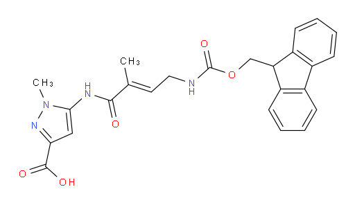 5-[4-({[(9H-fluoren-9-yl)methoxy]carbonyl}amino)-2-methylbut-2-enamido]-1-methyl-1H-pyrazole-3-carboxylic acid
