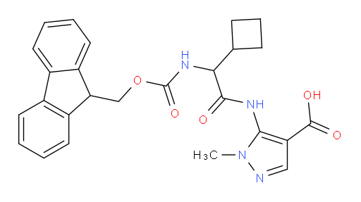 5-[2-cyclobutyl-2-({[(9H-fluoren-9-yl)methoxy]carbonyl}amino)acetamido]-1-methyl-1H-pyrazole-4-carboxylic acid