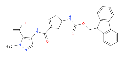 4-[4-({[(9H-fluoren-9-yl)methoxy]carbonyl}amino)cyclopent-1-ene-1-amido]-1-methyl-1H-pyrazole-5-carboxylic acid