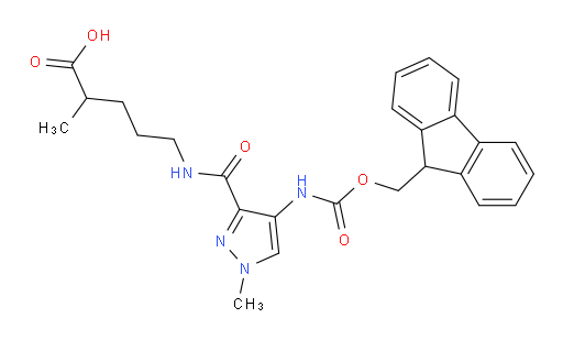 5-{[4-({[(9H-fluoren-9-yl)methoxy]carbonyl}amino)-1-methyl-1H-pyrazol-3-yl]formamido}-2-methylpentanoic acid