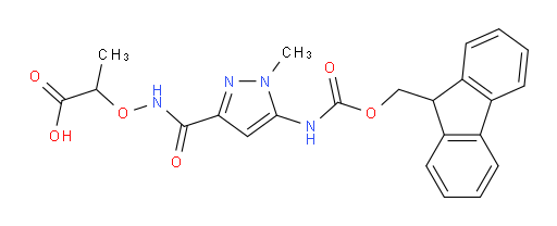 2-({[5-({[(9H-fluoren-9-yl)methoxy]carbonyl}amino)-1-methyl-1H-pyrazol-3-yl]formamido}oxy)propanoic acid