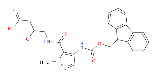 4-{[4-({[(9H-fluoren-9-yl)methoxy]carbonyl}amino)-1-methyl-1H-pyrazol-5-yl]formamido}-3-hydroxybutanoic acid