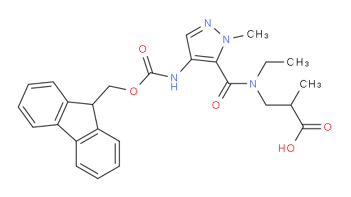 3-{N-ethyl-1-[4-({[(9H-fluoren-9-yl)methoxy]carbonyl}amino)-1-methyl-1H-pyrazol-5-yl]formamido}-2-methylpropanoic acid