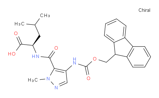 (2R)-2-{[4-({[(9H-fluoren-9-yl)methoxy]carbonyl}amino)-1-methyl-1H-pyrazol-5-yl]formamido}-4-methylpentanoic acid