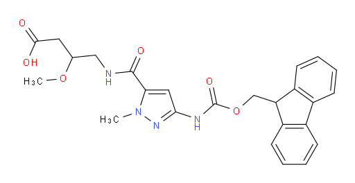 4-{[3-({[(9H-fluoren-9-yl)methoxy]carbonyl}amino)-1-methyl-1H-pyrazol-5-yl]formamido}-3-methoxybutanoic acid