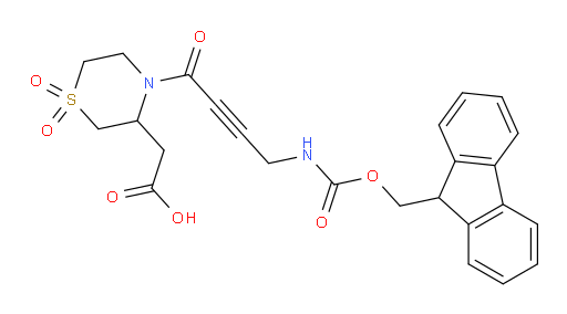 2-{4-[4-({[(9H-fluoren-9-yl)methoxy]carbonyl}amino)but-2-ynoyl]-1,1-dioxo-1lambda6-thiomorpholin-3-yl}acetic acid