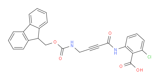 2-chloro-6-[4-({[(9H-fluoren-9-yl)methoxy]carbonyl}amino)but-2-ynamido]benzoic acid