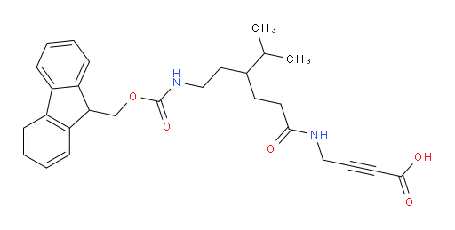 4-{4-[2-({[(9H-fluoren-9-yl)methoxy]carbonyl}amino)ethyl]-5-methylhexanamido}but-2-ynoic acid