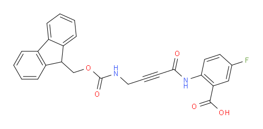 2-[4-({[(9H-fluoren-9-yl)methoxy]carbonyl}amino)but-2-ynamido]-5-fluorobenzoic acid