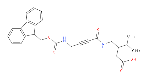 3-{[4-({[(9H-fluoren-9-yl)methoxy]carbonyl}amino)but-2-ynamido]methyl}-4-methylpentanoic acid