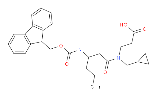 3-[N-(cyclopropylmethyl)-3-({[(9H-fluoren-9-yl)methoxy]carbonyl}amino)hexanamido]propanoic acid