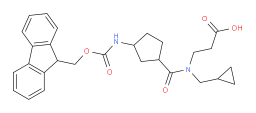 3-[N-(cyclopropylmethyl)-1-[3-({[(9H-fluoren-9-yl)methoxy]carbonyl}amino)cyclopentyl]formamido]propanoic acid