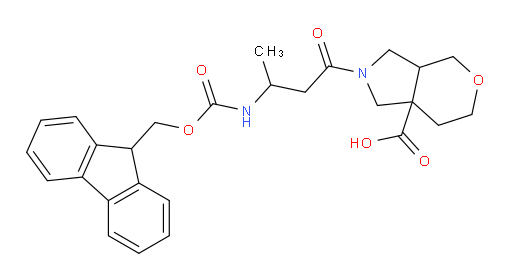 2-[3-({[(9H-fluoren-9-yl)methoxy]carbonyl}amino)butanoyl]-octahydropyrano[3,4-c]pyrrole-7a-carboxylic acid