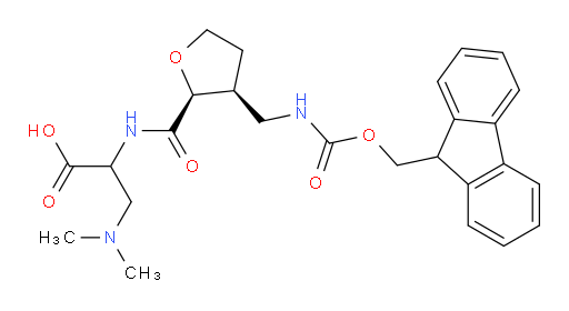 rac-3-(dimethylamino)-2-{[(2R,3R)-3-[({[(9H-fluoren-9-yl)methoxy]carbonyl}amino)methyl]oxolan-2-yl]formamido}propanoic acid