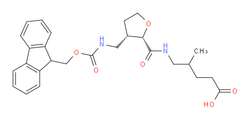 rac-5-{[(2R,3R)-3-[({[(9H-fluoren-9-yl)methoxy]carbonyl}amino)methyl]oxolan-2-yl]formamido}-4-methylpentanoic acid