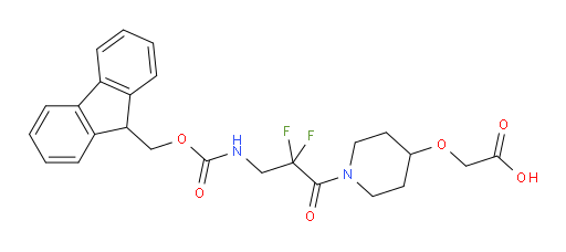 2-({1-[3-({[(9H-fluoren-9-yl)methoxy]carbonyl}amino)-2,2-difluoropropanoyl]piperidin-4-yl}oxy)acetic acid