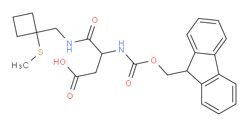 3-({[(9H-fluoren-9-yl)methoxy]carbonyl}amino)-3-({[1-(methylsulfanyl)cyclobutyl]methyl}carbamoyl)propanoic acid